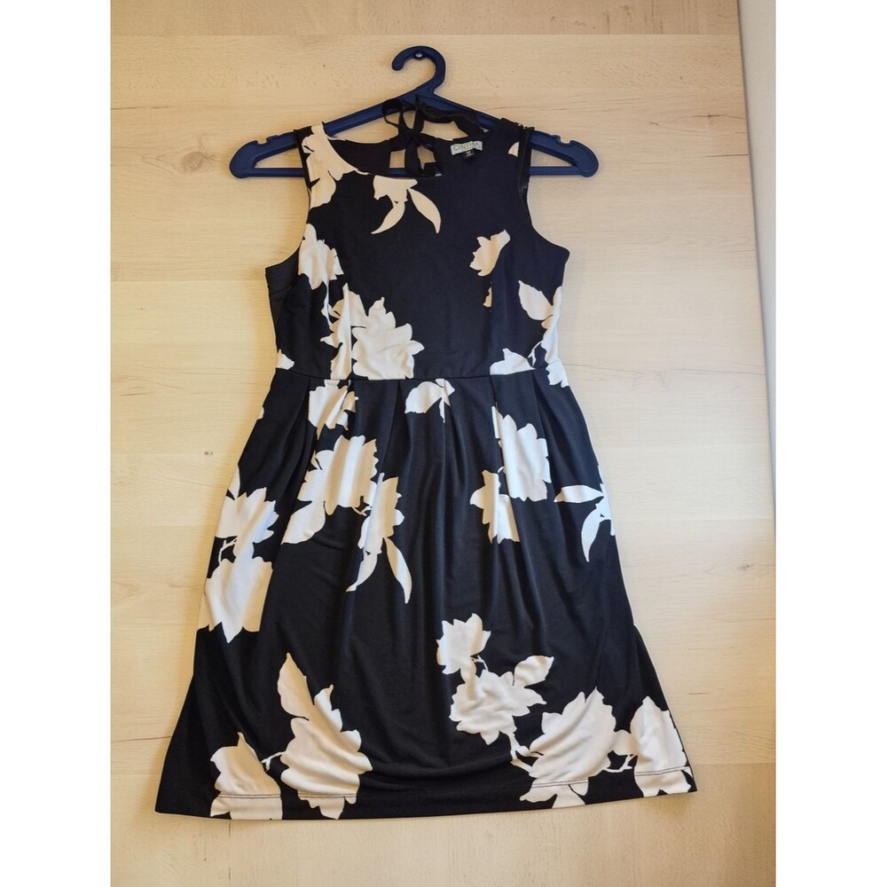 Cynthia Rowley Black and White Knee Length Tank Dress Medium